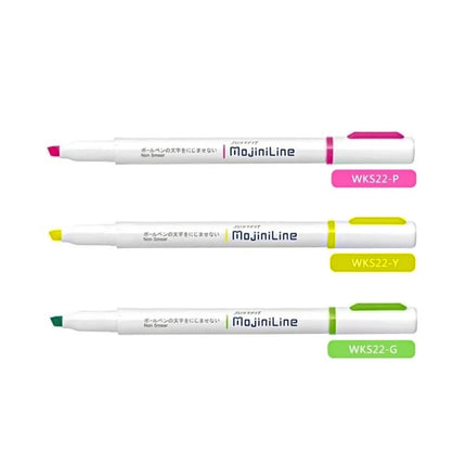 Zebra Justfit Mojini Line Highlighters - Set de 3