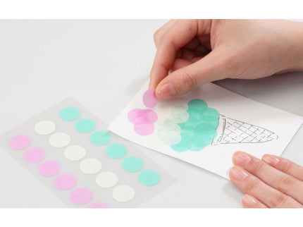 Washi dots - 16mm Ice Cream