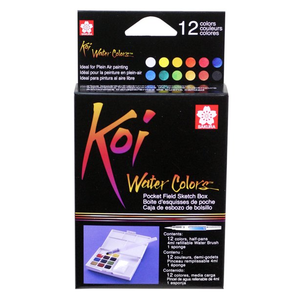 Koi Acuarelas - Pocket Field Set 12 - Clásicos