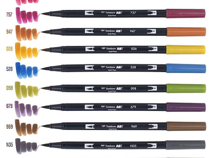 Dual Brush Pens - Muted