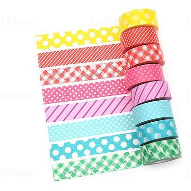 Masté - Set de 8 Washi Tapes - Pattern