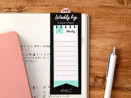 Stickies - Weekly Log - Ribbon