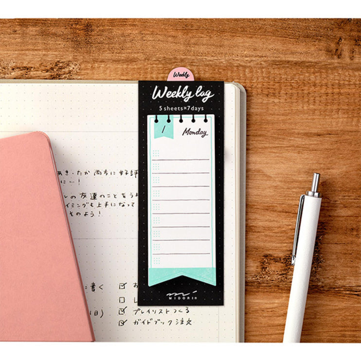 Stickies - Weekly Log - Ribbon