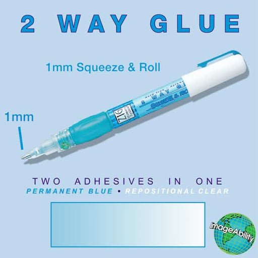 2 Way Glue - Squeeze and Roll - ColorSwatch