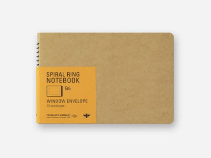 Traveler's Notebook B6 - Sobres con Ventana