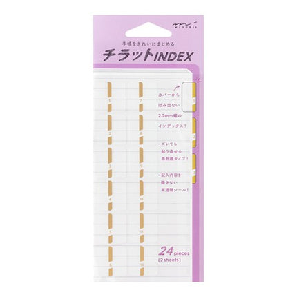 Index Labels - Dorado con Numeros