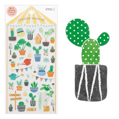 Sticker Marché - Cactus