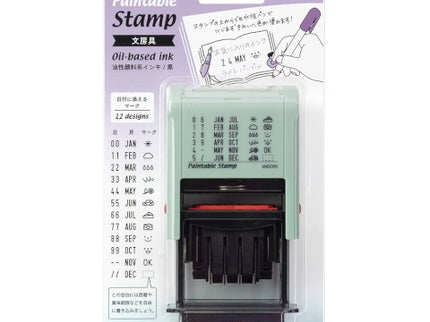 Paintable Stamp - Sello Rotatorio con Fecha - Stationery