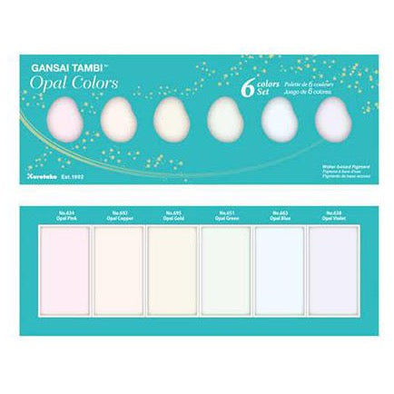 Acuarelas Gansai Tambi - Opal Set 6