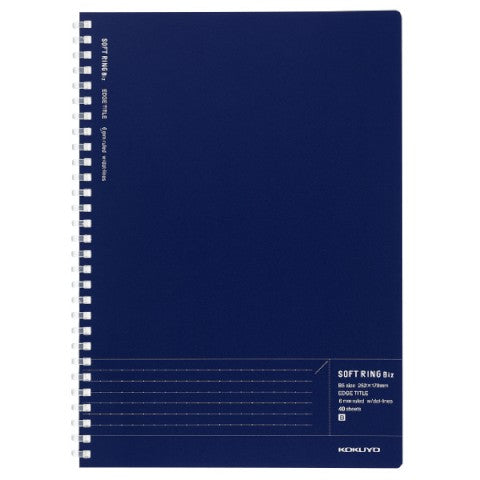 Biz Soft Ring Notebook A5 - 50 Hojas - Líneas Punteadas - Azul