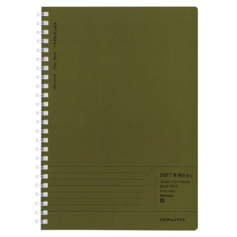 Biz Soft Ring Notebook A5 - 50 Hojas - Líneas - Verde