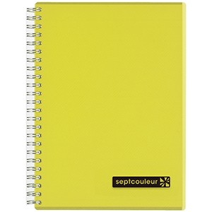 Cuaderno Septcouleur - A5 - Líneas - Amarillo