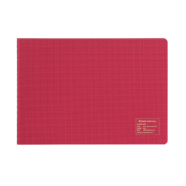 Cuaderno A5 Ancho - Cuadrícula - Rojo