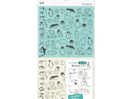 Stickers - Osos y Pingüinos