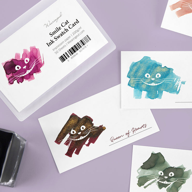 Ink Swatch - Tarjetas Horizontales - 50 - Cheshire Cat