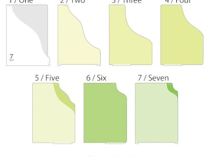 Folder de 7 Compartimentos A4 - Olas Verde