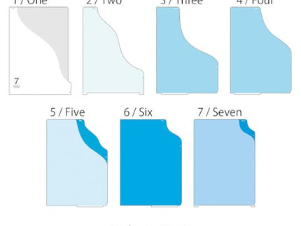 Folder de 7 Compartimentos A4 - Olas Azul