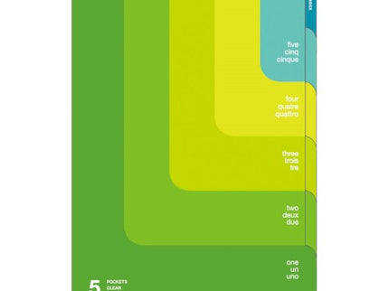 Folder de 5 Compartimentos A4 - Verde