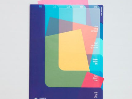 Folder de 5 Compartimentos A4 - Azul