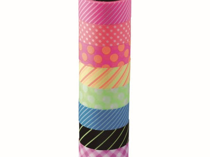 Masté - Set de 8 Washi Tapes - Neon