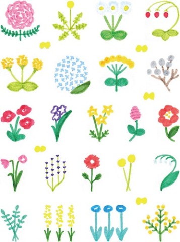 Kitta - Seal Stickers - Flores