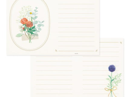 Set de Cartas y Sobres + Stickers - Flores