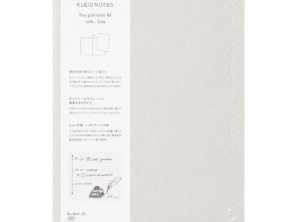 Cuaderno B6 - Cuadrícula mini 2mm - Gris