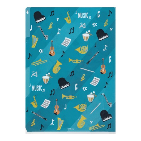 Folder de 3 Compartimentos A4 - Instrumentos Musicales