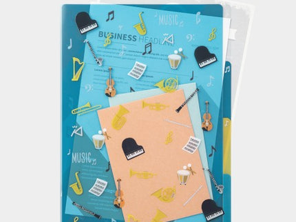 Folder de 3 Compartimentos A4 - Instrumentos Musicales