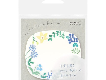 Sticky Notes Transparentes - Flores Silvestres