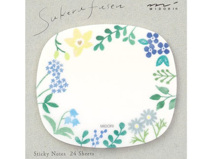 Sticky Notes Transparentes - Flores Silvestres
