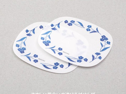 Sticky Notes Transparentes - Flores Azules
