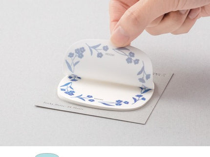 Sticky Notes Transparentes - Flores Azules