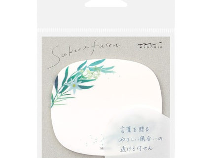 Sticky Notes Transparentes - Hojas y Flores
