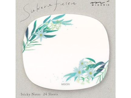 Sticky Notes Transparentes - Hojas y Flores