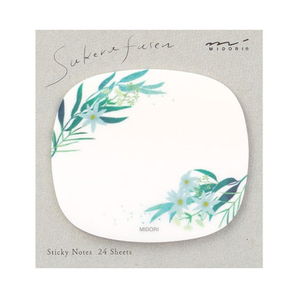 Sticky Notes Transparentes - Hojas y Flores