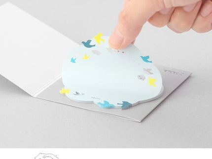 Sticky Notes Troqueladas - Nube con Pájaros