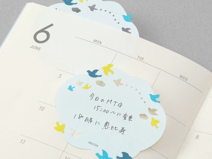 Sticky Notes Troqueladas - Nube con Pájaros