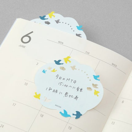 Sticky Notes Troqueladas - Nube con Pájaros
