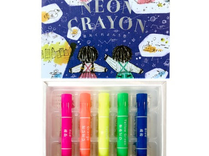Neon Gel Crayons - 5 Colores
