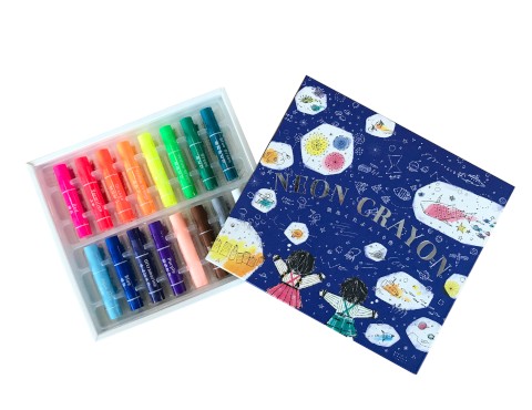 Neon Gel Crayons - 16 Colores