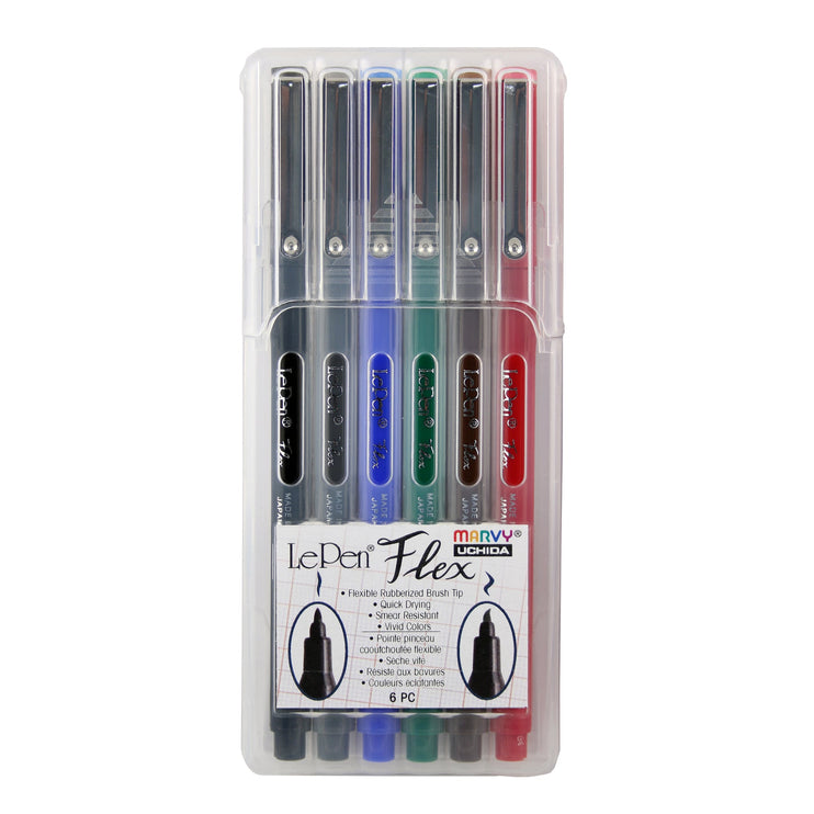 Le Pen Flex Brushpens - Set de 6 - Primary