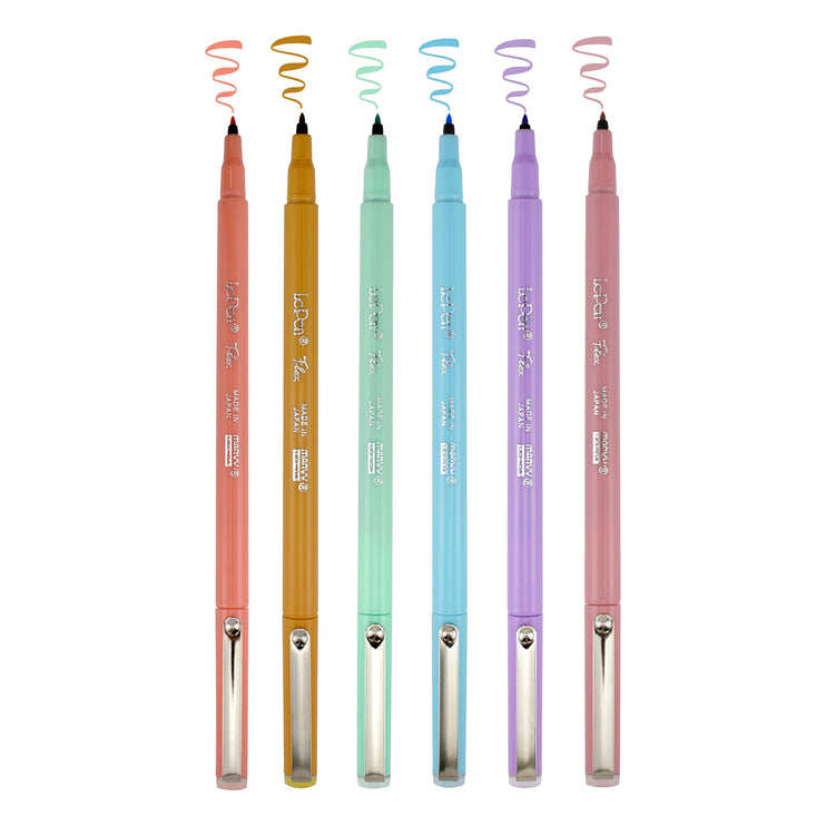 Le Pen Flex Brushpens - Set de 6 - Pastel