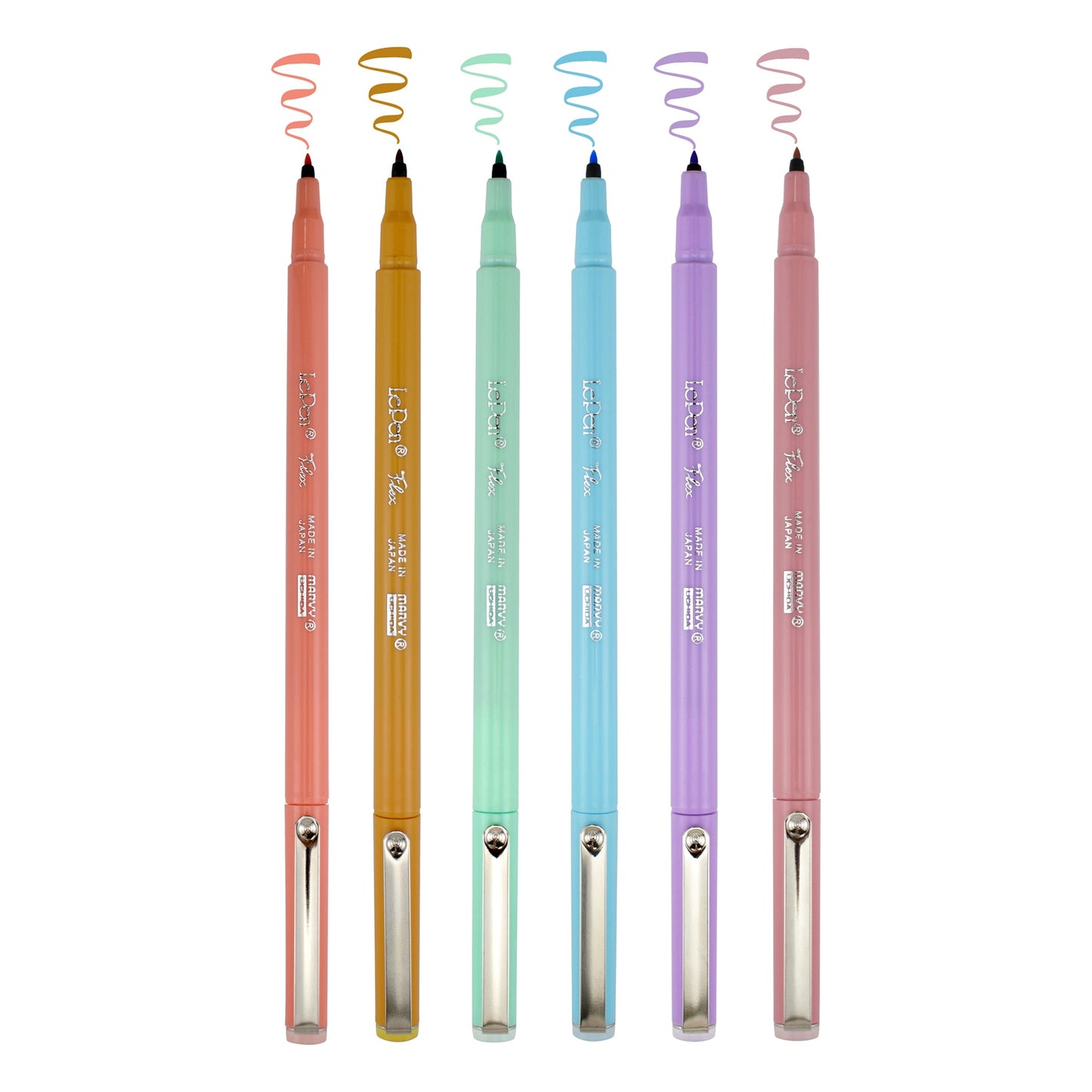 Le Pen Flex Brushpens - Set de 6 - Pastel