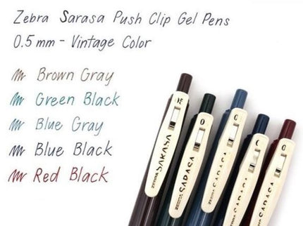 Sarasa Vintage 1 - 0.5mm - Set de 5