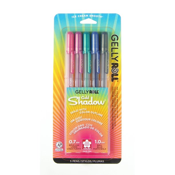 Gelly Roll Gold Shadow - Set de 5