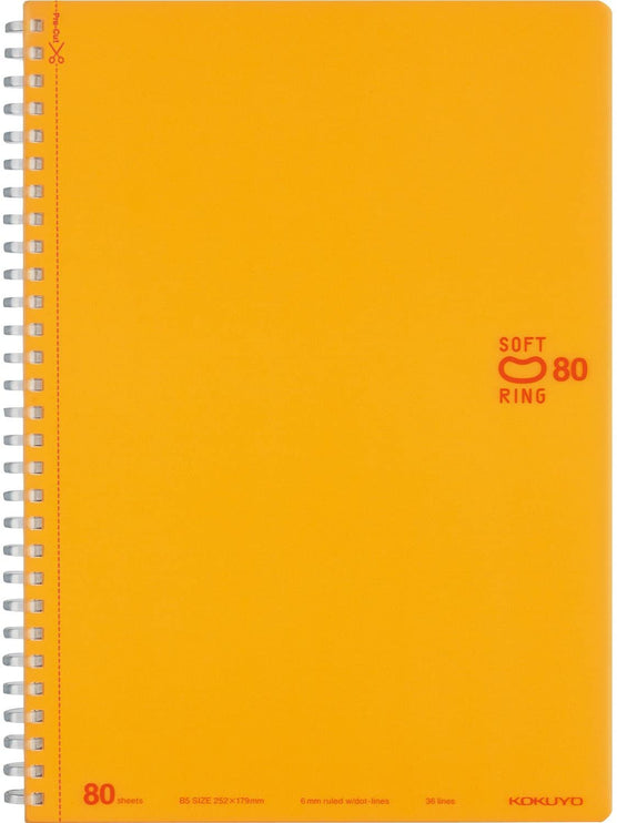 Soft Ring Notebook B5 - 80 Hojas - Orange