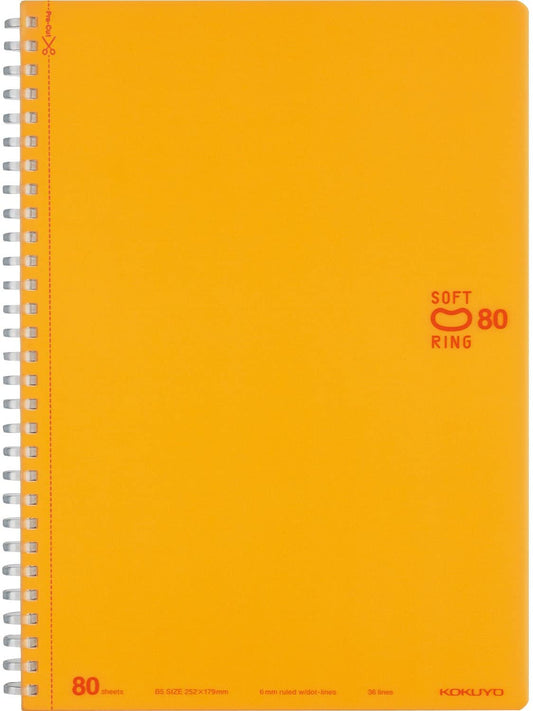Soft Ring Notebook B5 - 80 Hojas - Orange