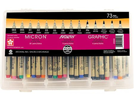 Pigma Micron - Set de 73 piezas