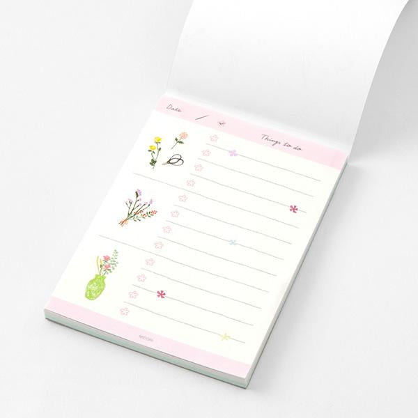 To Do Memo Pad - Flores